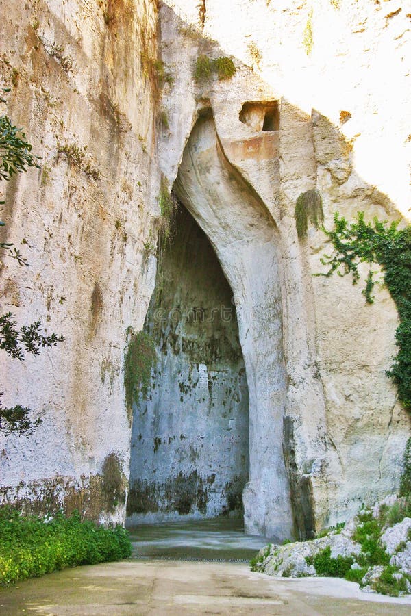 Ear Of Dionysius In Syracuse, Sicily Stock Image Image of dionisio
