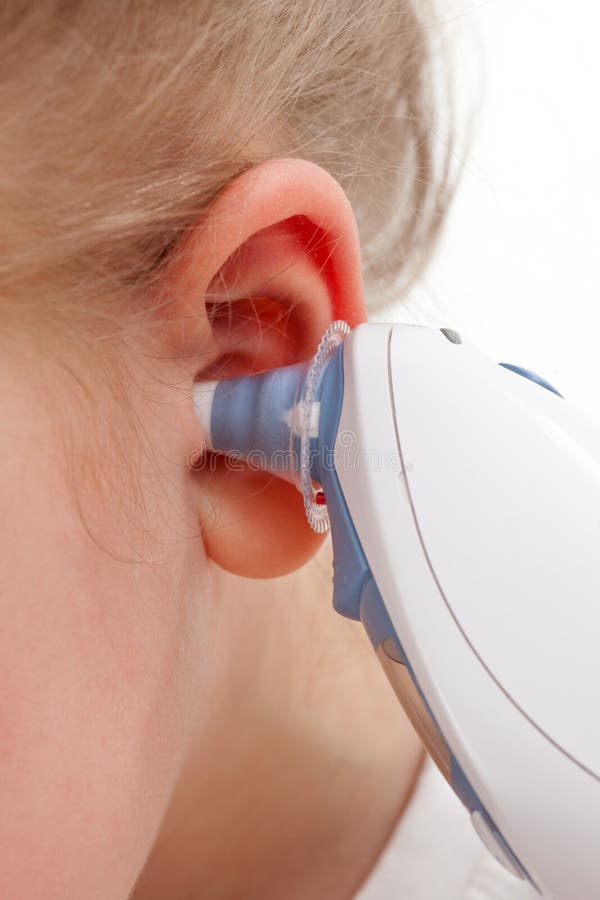 Ear thermometer stock photos