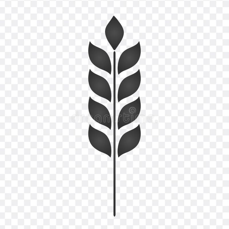 Ear of Wheat, Barley or Rye Visual Graphic Icon, I Stock Illustration