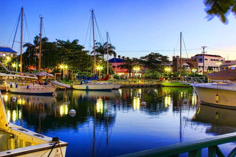 Early evening at the wharf in Bridgetown, Barbados