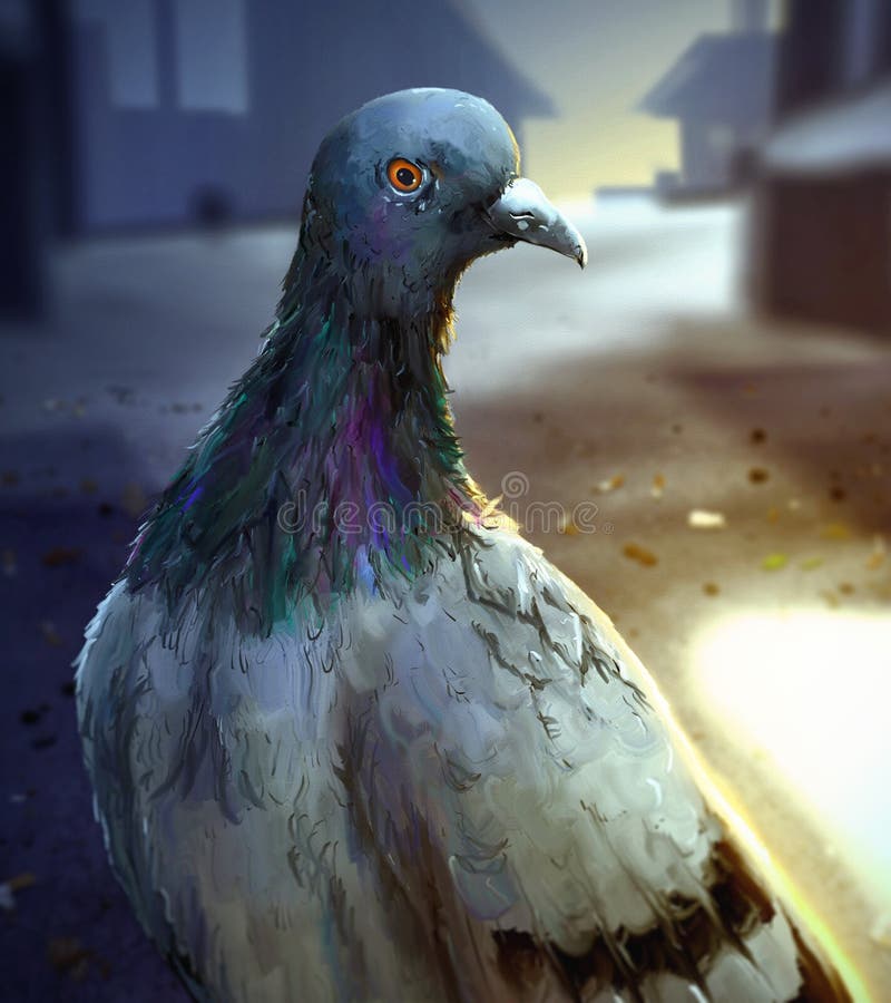 Early Morning City Pigeon - Digital Painting Stock Illustration - Illustration of graphic, wildlife: 27028856 Early Morning City Pigeon - Digital Painting Stock Illustration - Illustration of graphic, wildlife: 27028856