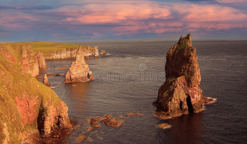 Early morning at Duncansby Head, near Wick, Caithness, Scotland, Uk.
