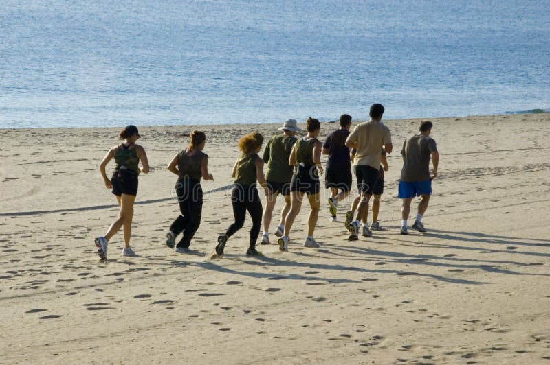 Early morning exercise. stock images Early morning exercise. stock images