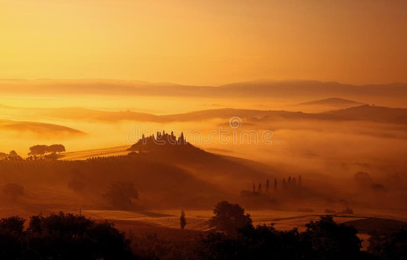 Early Morning Fog in the Tuscany