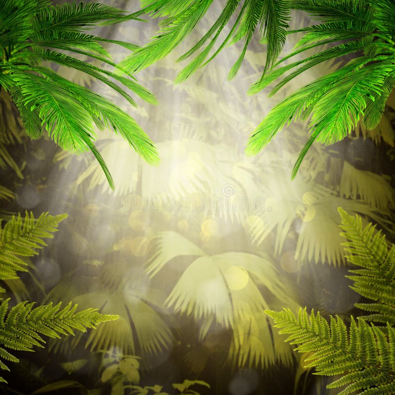 Enchanted Forest Background Stock Illustration - Illustration of colors ...