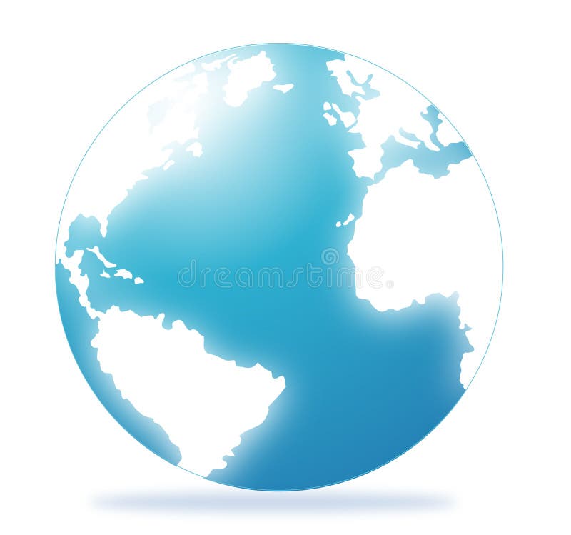 Blue earth stock illustration