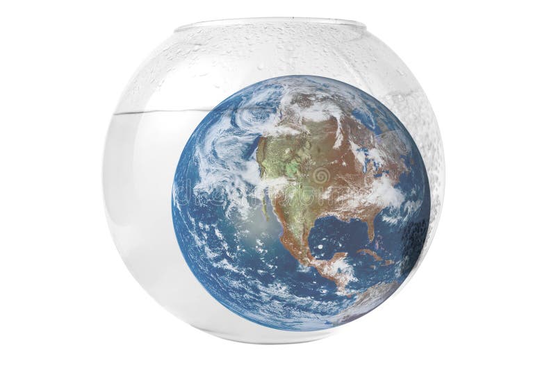 Earth at aquarium stock illustration. Illustration of home - 10408699