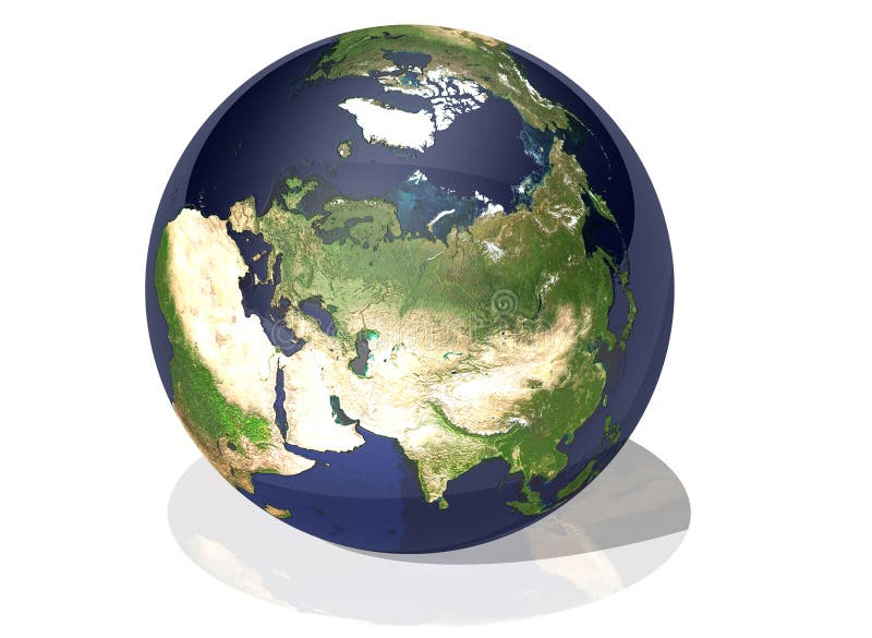 Earth asia stock illustration Earth asia stock illustration