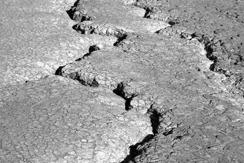 Earth cracks bw