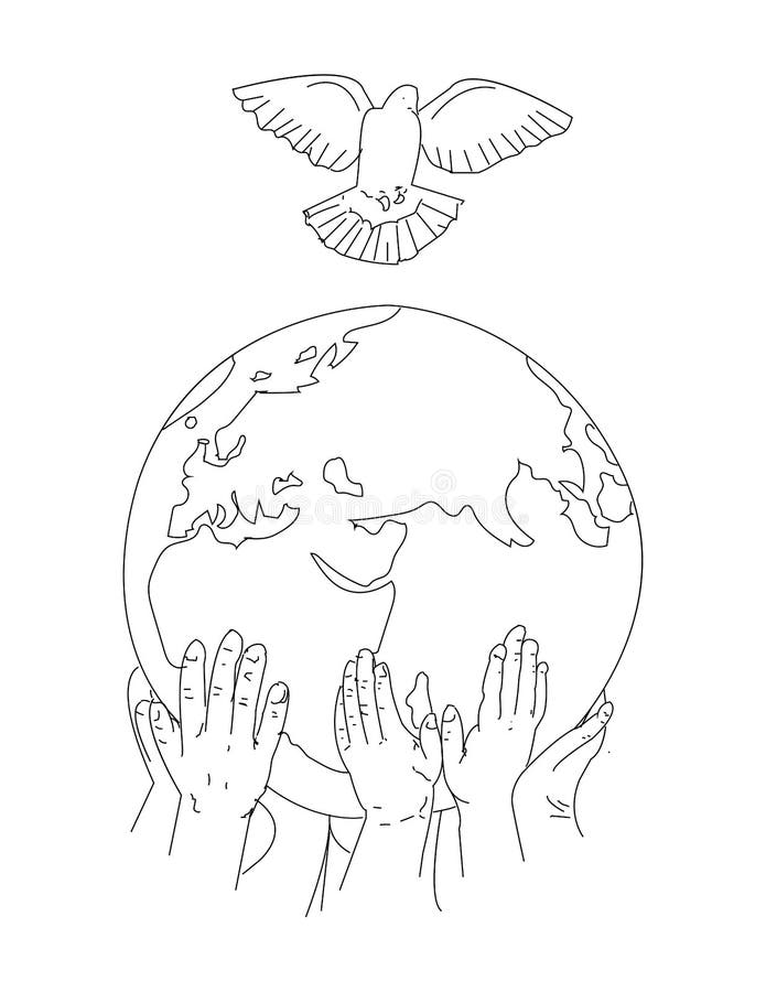 Earth Day Concept Human Hands Holding Globe Stock Vector Illustration Of Natural Idea