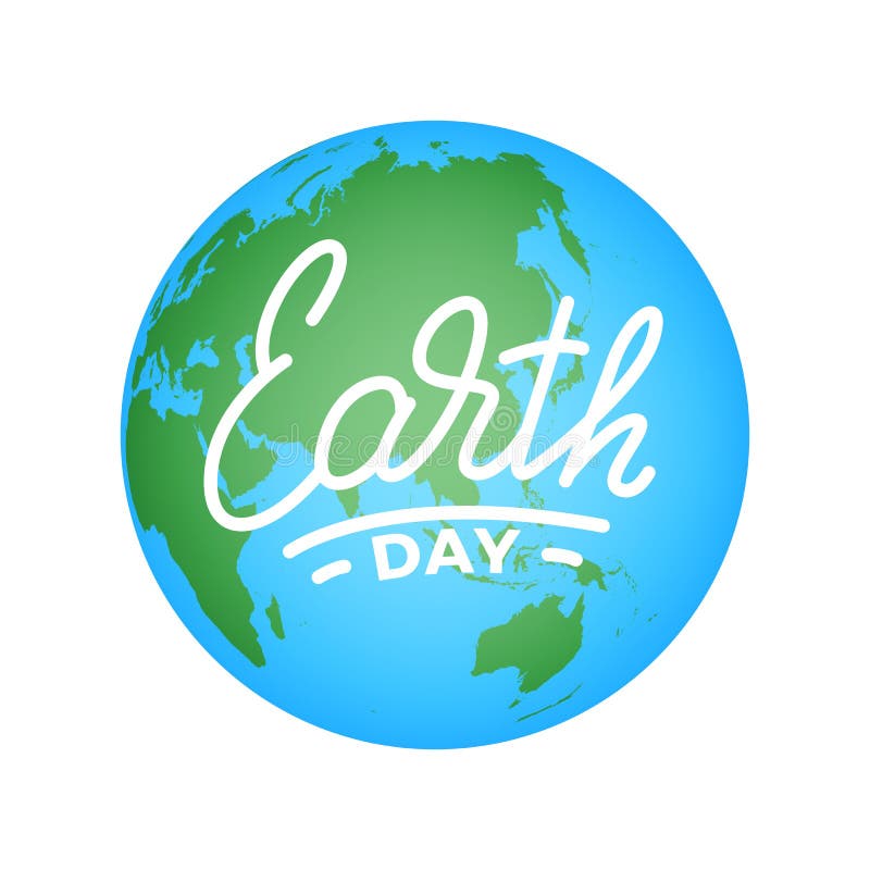 Earth Day. Illustration for Earth Day Celebration with Earth Globe and