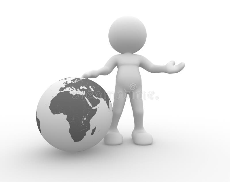 Earth globe stock illustration