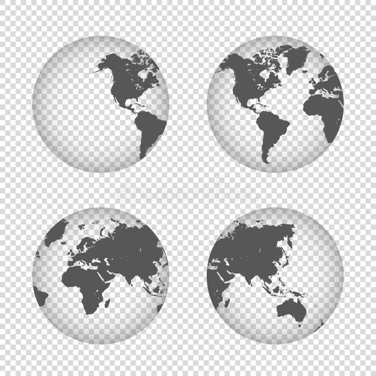 Four Hemispheres Earth Stock Illustrations – 6 Four Hemispheres Earth ...