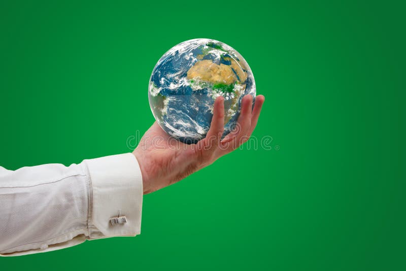 Earth in the hand, climate change