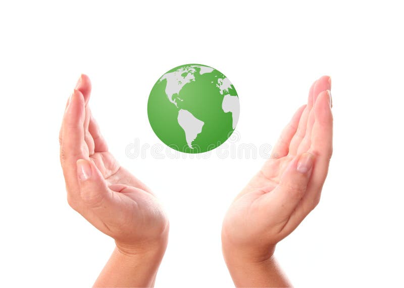 Earth and hands stock image. Image of globe, human, power 8199431