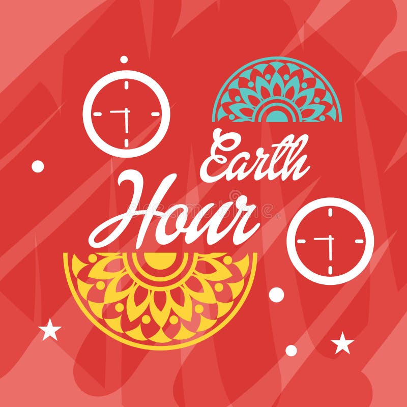 Earth Hour. stock illustration. Illustration of technology 88197499