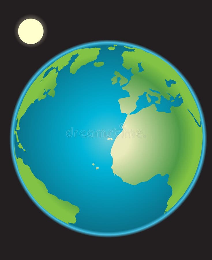 Earth with moon