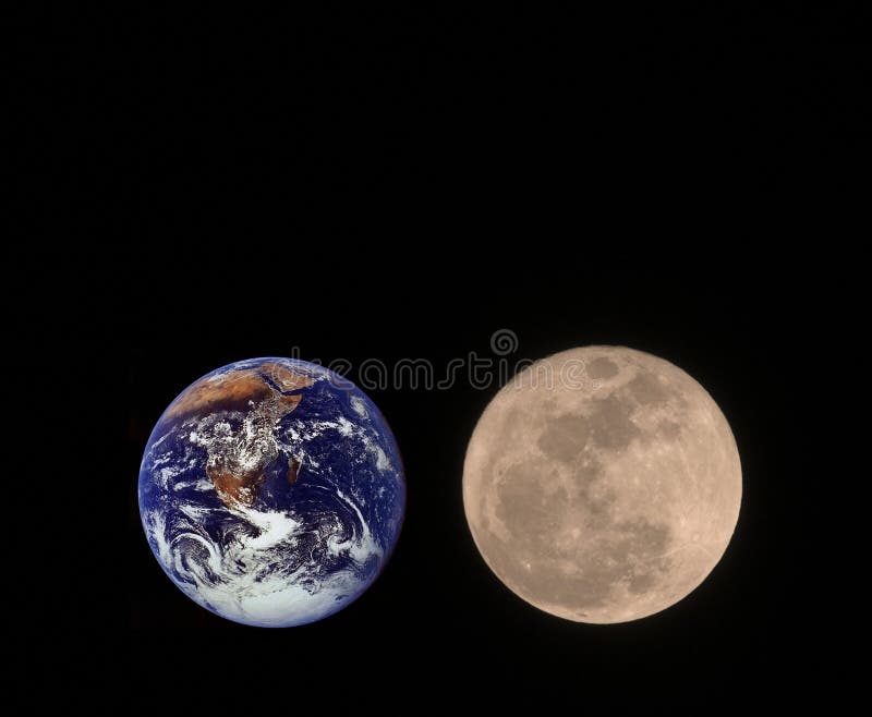 Earth and Moon stock photos Earth and Moon stock photos