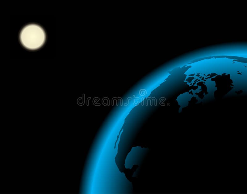 Earth with moon vector