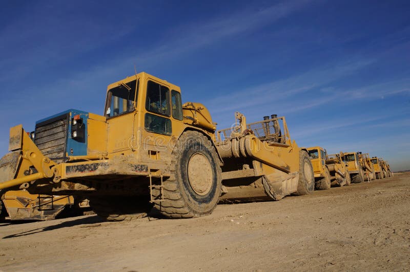 Earth Movers Grading Surfaces Stock Photo Image of dirt, grade 27845978