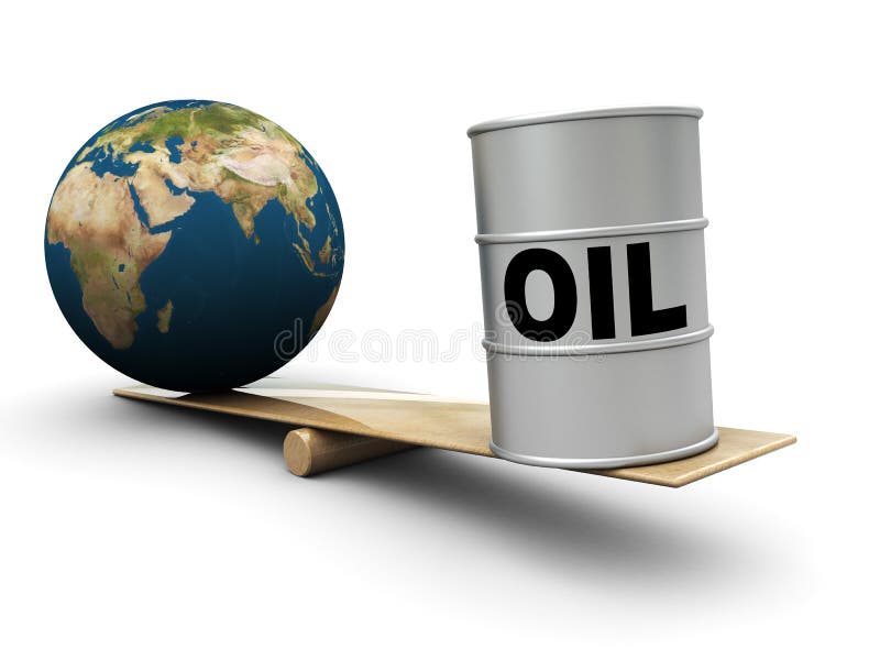 Earth and oil