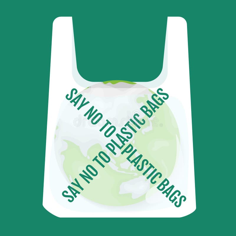 Earth in a Plastic Bag. Ecology Conversation. Vector Illustration Stock ...