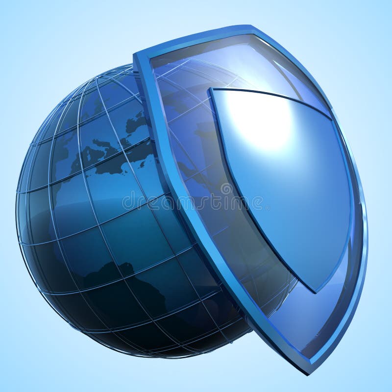 Earth protection concept stock illustration. Illustration of isolated