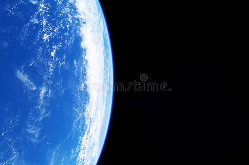 Earth S Atmosphere from Space, on a Dark Background. Elements of this Image  Were Furnished by NASA Stock Photo - Image of travel, horizon: 228213408