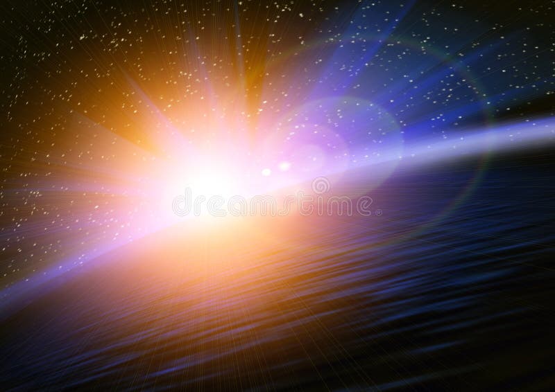 Earth and sun stock illustration. Illustration of sunlight 24701645
