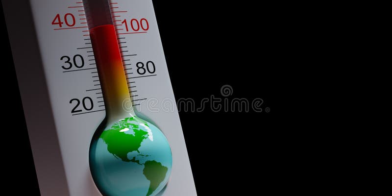 Earth Thermometer, Global Pandemic Concept Stock Illustration -  Illustration of contagion, climate: 176409014