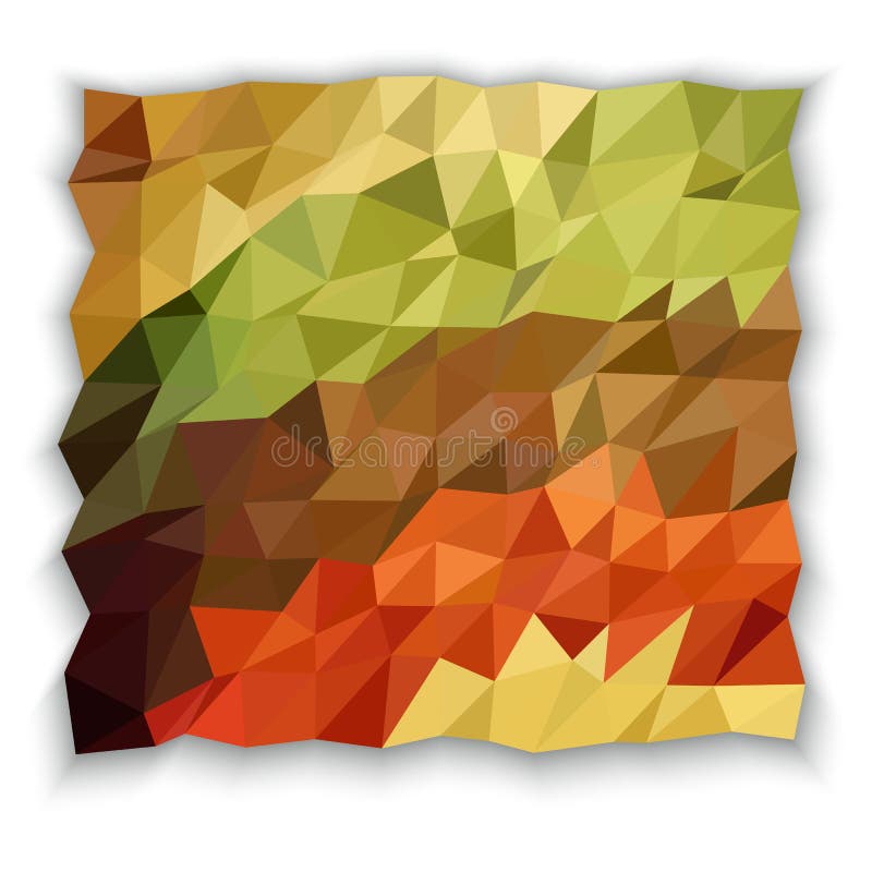 Earth Tone Color of Triangle Abstract Wallpaper Stock Vector