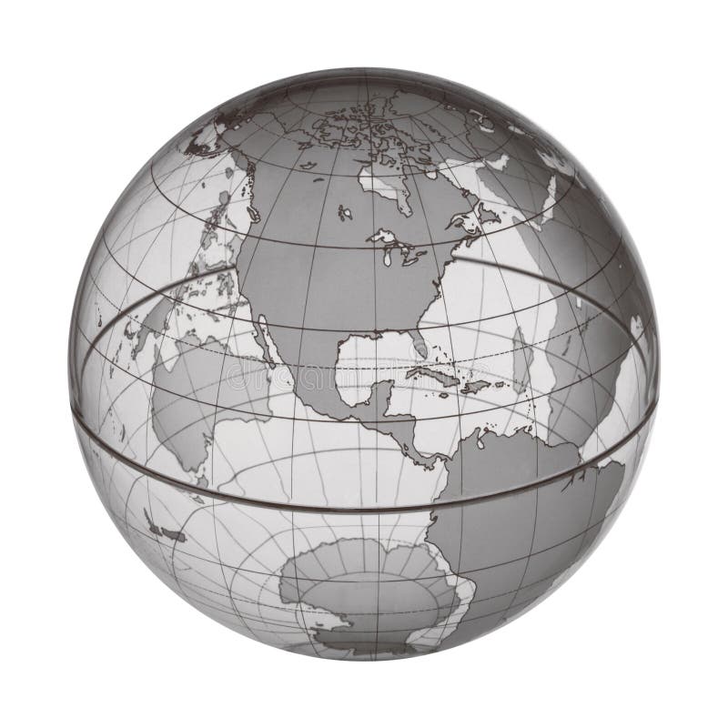 World Map Earth Globe Transparent Wireframe America North South Environment