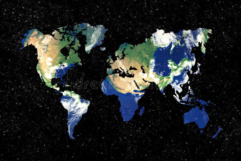 Earth world map