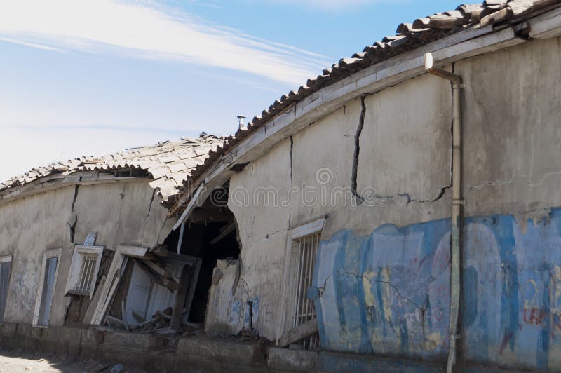 Damage caused by the earthquake of February 27, 2010, in the city of ConstituciÃ³n, Chile.