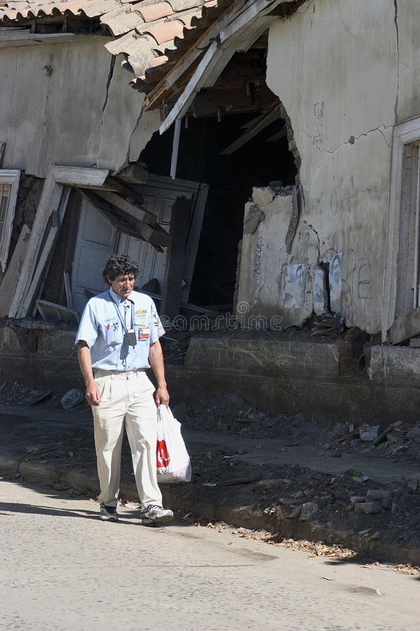 Earthquake in Chile 27 February 2010 royalty free stock images