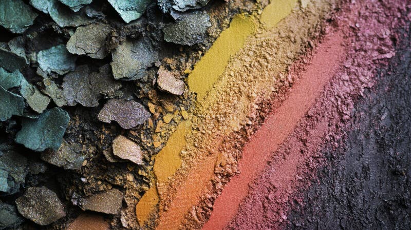 Earthy Rainbow A Gradient of Textured Colors in Harmonious Background Abstract Art vector illustration