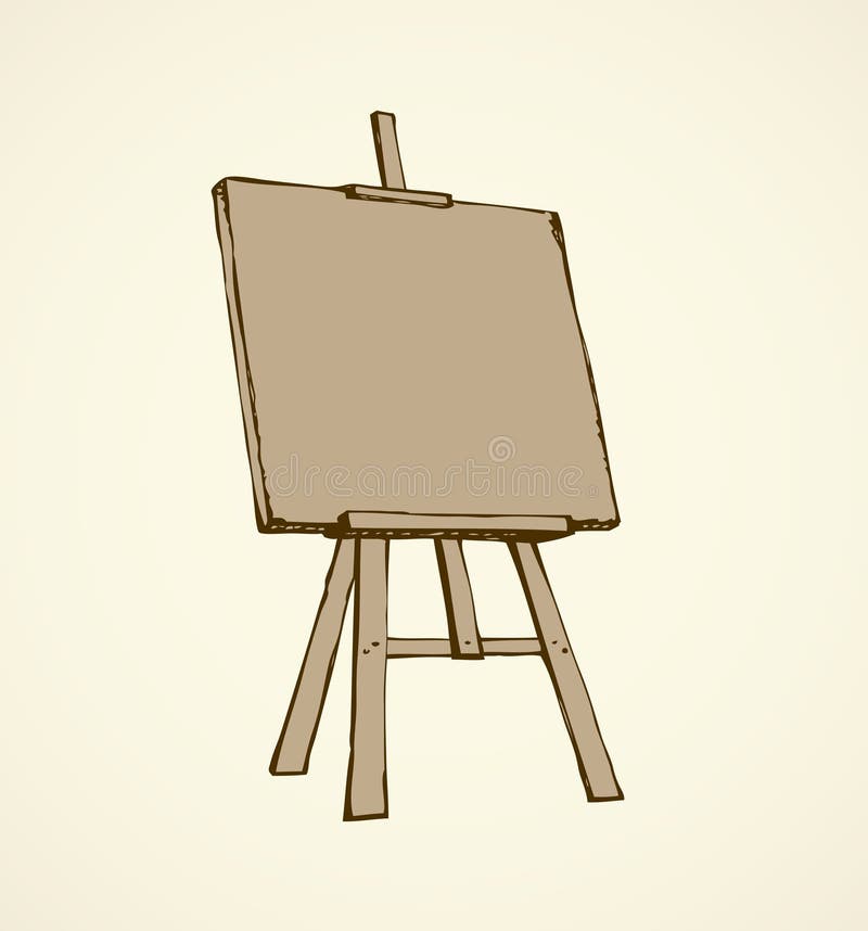 Drawing Easel. Vector Watercolor Drawing Graphic by Irish Solo · Creative  Fabrica