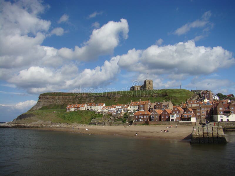 East Cliff,Whitby,Yorkshire royalty free stock photography East Cliff,Whitby,Yorkshire royalty free stock photography