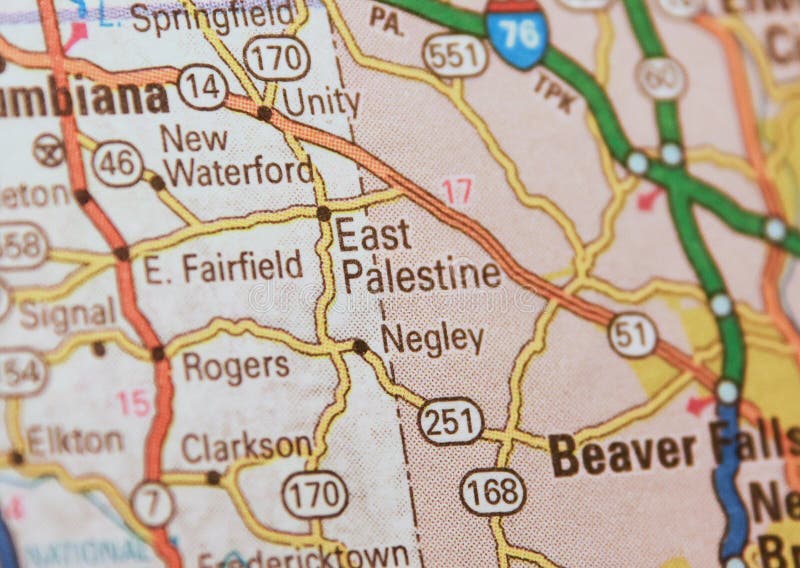 East Palestine Ohio Map Image 2