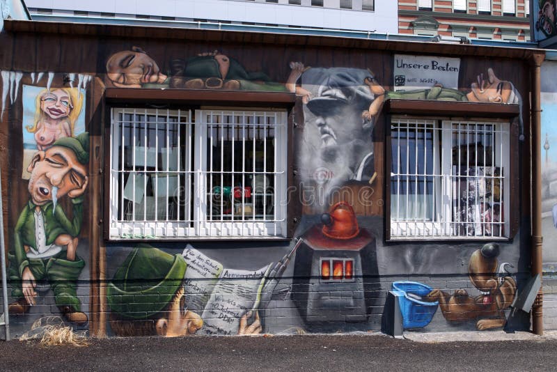 East Side Gallery stock photography