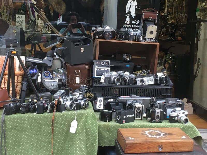 NY Camera Shop Window editorial image. Image of electronic 23057775