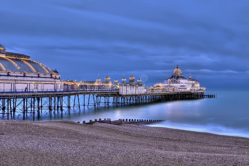 Eastbourne pier at night