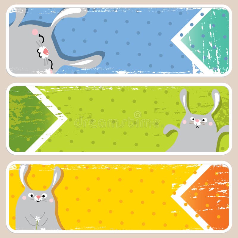 Download Easter banners stock vector. Illustration of frame, holiday - 18439775