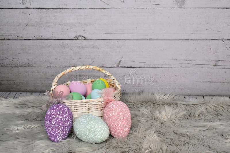 Easter Basket Backdrop or Wallpaper Stock Image - Image of color, easter:  111799943