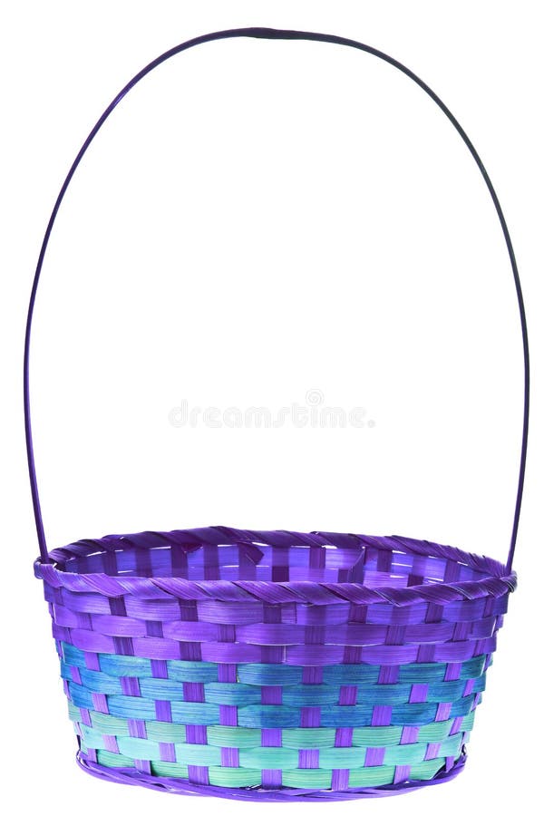 Easter basket isolated