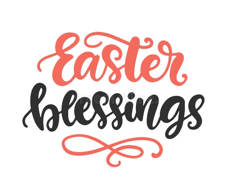 Download Easter Blessings. Seasonal Holiday Hand Written Lettering ...
