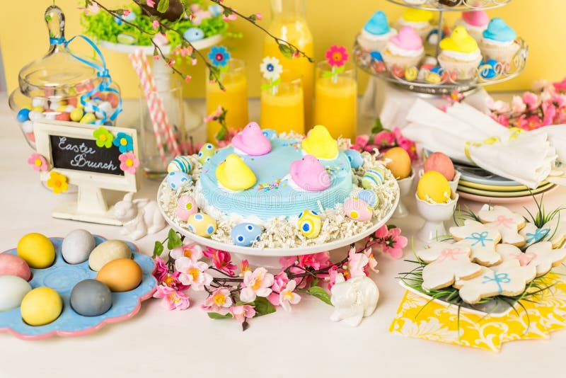 Easter brunch editorial stock image. Image of chicks 88391184