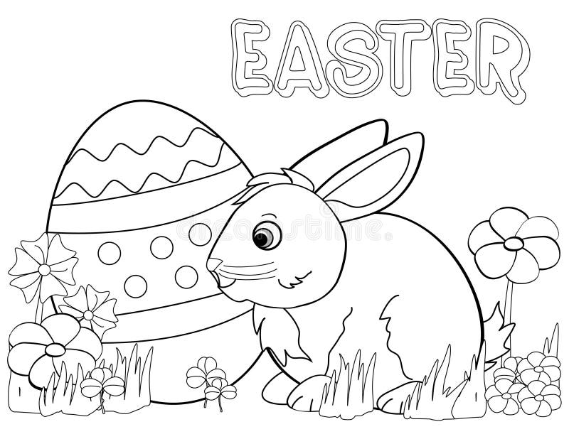 9400 Easter Bunny Coloring Pages Simple  Best Free