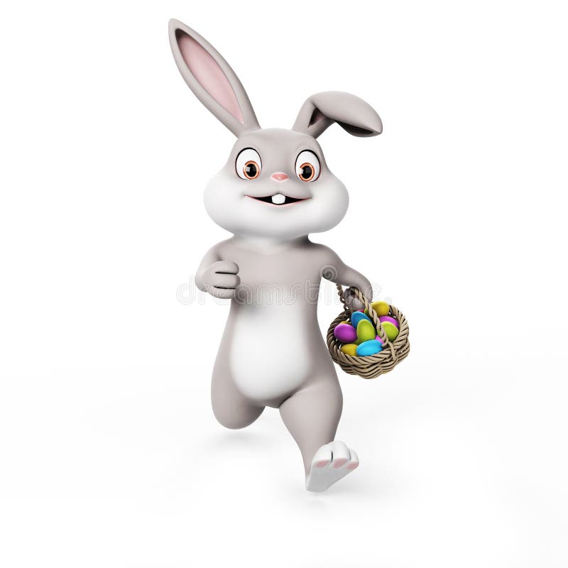 Jumping Bunny with Other Bunny Stock Illustration Illustration of