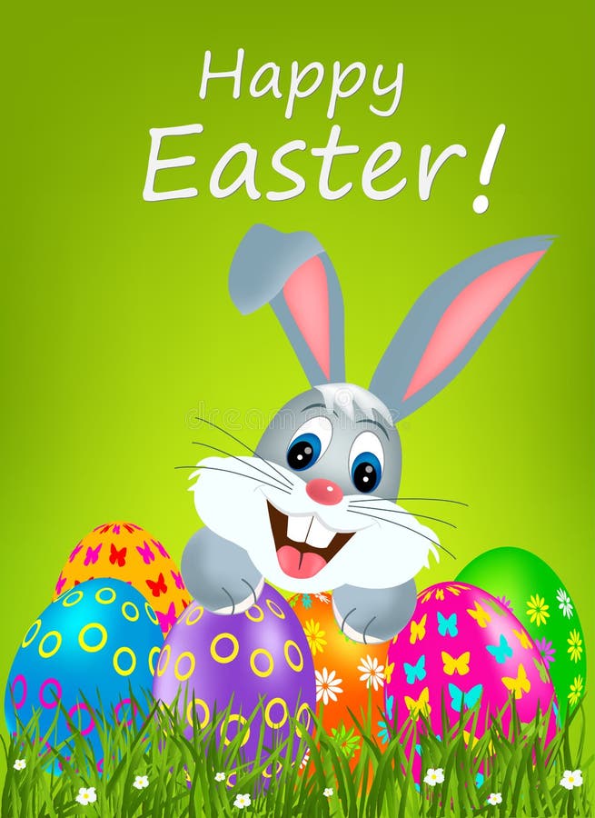 Easter bunny stock vector. Illustration of card, cartoon - 89188779